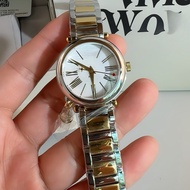 Jam tangan wanita gaya Xiaohongshu dengan warna biru es,, putih, dan motif buah naga, jam tangan wan