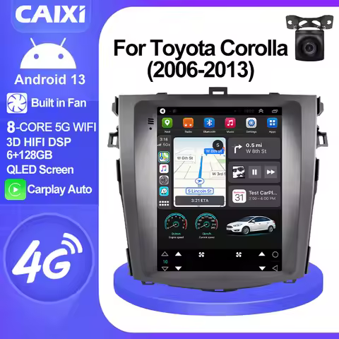 CAIXI GX9 Pro For Tesla Style Toyota Corolla E140/150 2006-2013 Car Stereo Radio Multimedia Player 2