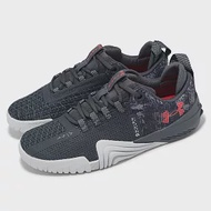 Under Armour 訓練鞋 W TriBase Reign 6 Q1 女鞋 灰 紅 緩衝 支撐 運動鞋 UA 3027353100