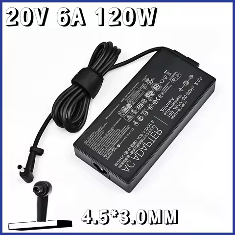 20V 6A 120W 4.5X3.0mm PA-1121-22 Adapter Laptop AC Charger for MSI / ASUS UX534F M7400Q YX570U YX570