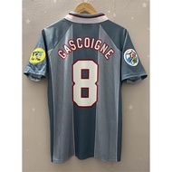 GASCOIGNE jersey 1996 England jersey BECKHAM SHEARER Top Quality Retro Soccer Jersey custom T-shirt 