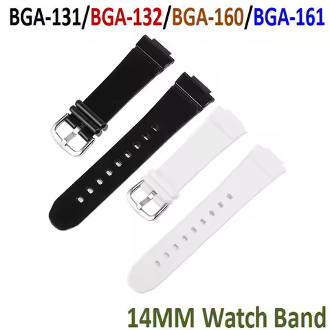Watch Band 14MM Silicone Strap BGA-131/BGA-132/BGA-160/BGA-161 Smart Bracelet Watchband BGA131/BGA16