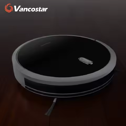 Intelligent Robot Vacuum Cleaner Central Brush Large Tank Silent 3 Filters 5 Mode for Pet Hair Carpe