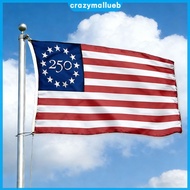 250th Anniversary American Flag 3x5  Yard Decor Banner [CrazyMallueb.my]