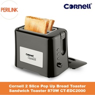 Cornell 2 Slice Pop Up Bread Toaster Sandwich Toaster 870W CT-EDC2000 New Model