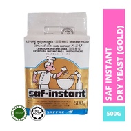 SAF INSTANT Instant Yeast 500g (Gold) Saf-Instant Yeast Yis Segera Ragi Ibu Roti