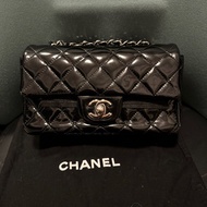 Chanel 20cm Classic Flap bag cf20 漆皮