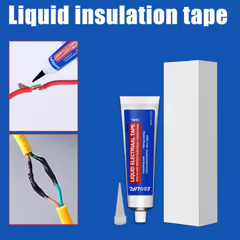 Liquid Electrical Tape, Liquid Adhesive Tape, Electrical Tape Glue, Waterproof, Fast Drying, High Te