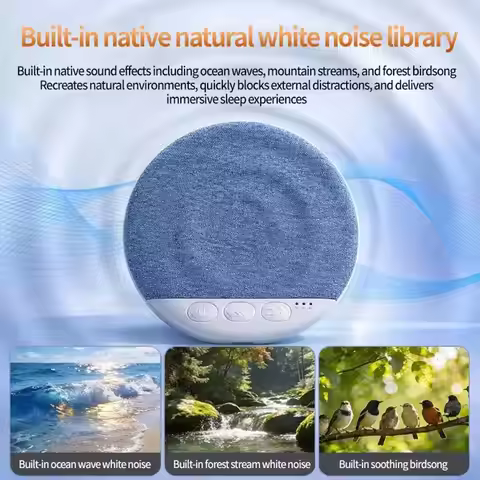 New Wireless Pillow Speaker Sleep Aid Bluetooth Under Pillow Machine Speaker White Noise 30/60/90 Mi