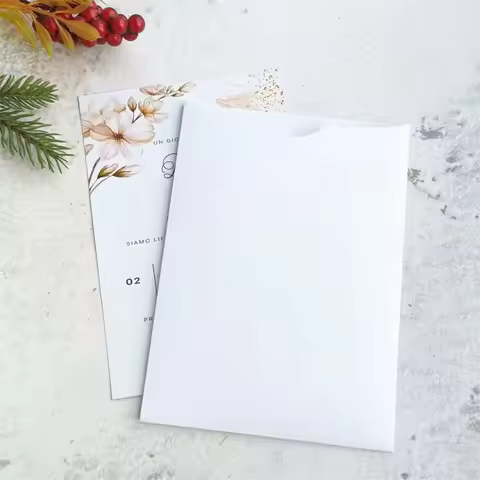 5X7 Invitation Pocket Envelopes For Wedding Birthday Quince DIY Invitations 250gsm Sturdy Shimmer Pa