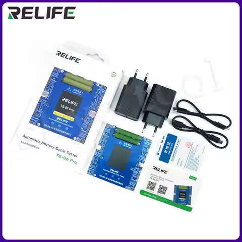 RELIFE TB-06 Pro Dual-channel Fully Automatic Battery Cycle Tester For IP11-16 Battery Corrected Aft