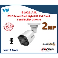 Dahua 2MP Smart Dual-Light Bullet HD-CVI Camera - B1A21-A-IL
