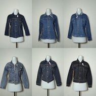 JEANS JACKET/ WOMEN'S JACKET PRELOVED JEANS JACKET JEANS JACKET BAG