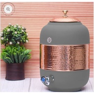 5L / 8L Pure Copper Silk Grey Half Hammered Water Dispenser (Matka) Capacity 8000ML 5000ML