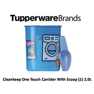 Limited edition Tupperware CleanKeep One Touch Canister 2L FREE Scoop One Touch Dobi Topper (Airtight Liquid Tight)