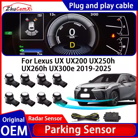 ZhuCamX OEM Car Parking Sensor Kit Buzzer Alarm Reverse Radar Detector System For Lexus UX UX200 UX2