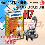 Philips H7 12V 55W 12972PRC1 Halogen Bulb Headlamp Fog Sport light Lamp Mentol Lampu Besar H7 Bulb H