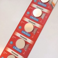 ถ่านกระดุม Panasonic CR2032 แท้100% ถ่านรีโมท ถ่านรีโมทรถยนต์ Button Battery CR2032