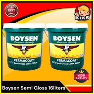 ♕ ❈ ∈ Boysen Permacoat Semi-Gloss Latex White 16 Liters [B-710]
