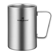 Double Layer Wholesale Cover Household Drop Belt Thickened 304 Water Cup Tea Cup Handle Stainless St