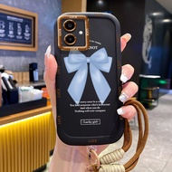 Samsung A06 4G A05 M05 F05 A05s Case Beautiful Bowknot Case With Lanyard