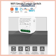 Mini Smart Curtain Switch WiFi Tuya 2 CH Control Module 10A - WHD09