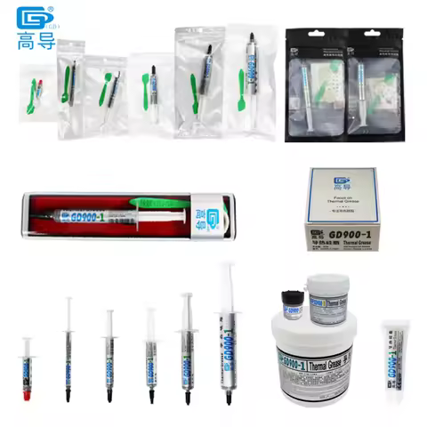 Net Weight 1/3/7/15/30/150/1000 Grams Gray GD900-1 Thermal Conductive Grease Paste Plaster Heat Sink