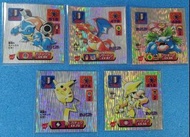 [現貨] 共5款 Pokemon 初代 烈傳 烈伝 御三家 噴火龍 水箭龜 奇異花 比卡超 富廸  Amada 絕版 懷舊 貼紙 餅貼 非閃卡 非閃咭 Vintage Sticker Charizar