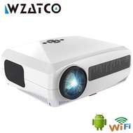 WZATCO C3S แอนดรอยด์9.0 LED โปรเจคเตอร์ Full HD 1080P 300นิ้วหน้าจอใหญ่อุปกรณ์ป้องกัน WIFI สำหรับโฮมเธียเตอร์เครื่องฉายวิดีโออัจฉริยะขายดี