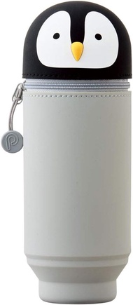 LIHIT LAB Punilabo Standing Pen Case (Big Size): Bear Shiba Inu Black Cat Tuxedo Cat Pig Panda Calic