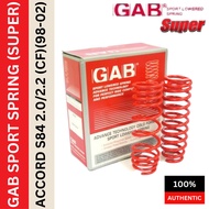 GM-H3924 GAB SPRING SPORT LOWERED HONDA ACCORD S84 2.0/2.2 (CF)(98-02) 1SET=4PCS