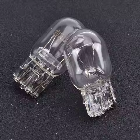 Lot de 2 ampoules halogènes T20 7443 7440 W21/5W 3800K, en verre transparent, feux de jour, Urn Stop