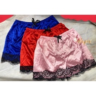 Satin lace shorts for women, sexy, cute, lace, satin shorts for women, satin lace shorts, elastic la