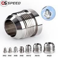 OS Stainless Steel ,AN6 AN8 AN10 AN12 AN16 AN20 Male Billet Stainless Steel Straight Male Weld Fitti