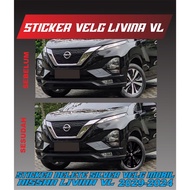 CAR RIM STICKER/ DELETE SILVER RIM STICKER NISSAN LIVINA VL 2019-2024