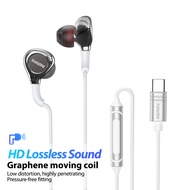 REMAX Earphone Stereo Earphone Type C Earphone Ip Wired Earphone Wired Bluetooth Earphone Bass Earfo