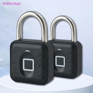 VHDD Smart Biometric Fingerprint Smart Door Lock Keyless Quick Unlock Anti Theft Padlock IP67 Waterproof Home Travel Security SG