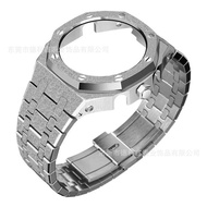 Suitable for Casio GA-2100 GA-B2100 Modified Farm Oak Stainless Steel Frost Gold Case Strap Sand Nai