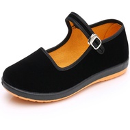 Cloth Shoes Women Black Cloth Shoes Casual Work Shoes Beef Tendon Sole Work Shoes Work Shoes
