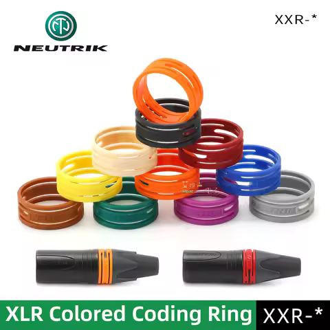 NEUTRIK XLR Balance Connector Plug Rings XXR Colored Coding Ring Cannon Color Ring for NC3FXX NC4FXX