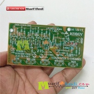 Pcb Equalizer Potensio Mono 5 Channel Transistor Koboy 215M