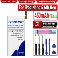 HSABAT 450mAh Battery for iPod Nano 5 5th Gen