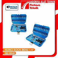 BENZ BZ9846 SOCKET WRENCH SET 46PCS SOCKET WRENCH 1/ 4" RATCHET SHOCK