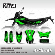 Decal WR 155 Stiker Motor Yamaha WR 155 HItam Hijau Terang D-C8-146