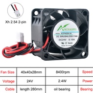 ACP4028 4cm 40mm fan 40x40x28mm DC5V/12V/24V 2pin Axial flow fan cooling fan for 1U 2U power server