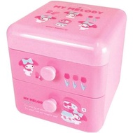 Japan Sanrio - My Melody 日版 桌上 雙層 收納盒 抽屜 儲物盒 小櫃桶 小物盒 美樂蒂 2022年款