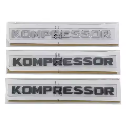 3D ABS Kompressor Logo Car Rear Trunk Emblem Badge Sticker For Mercedes Benz C E SLK C230 C180 C200 