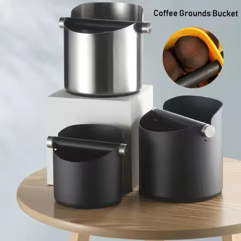 Espresso Knock Boxes Sturdy Compact Coffee Box Durable Non-Slip Coffee Grounds Bucket Easy Clean Esp