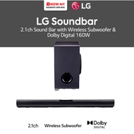 LG 2.1ch Soundbar SQC1 (with Dolby Digital) | 160W Compact Big Sound Pembesar Suara Audio 音响喇叭