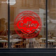 Cafe Quote Cutting Sticker QC-17 ESTD COFFEE - Best Collection